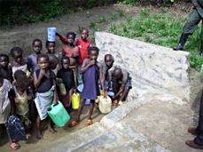 drinking water in Congo